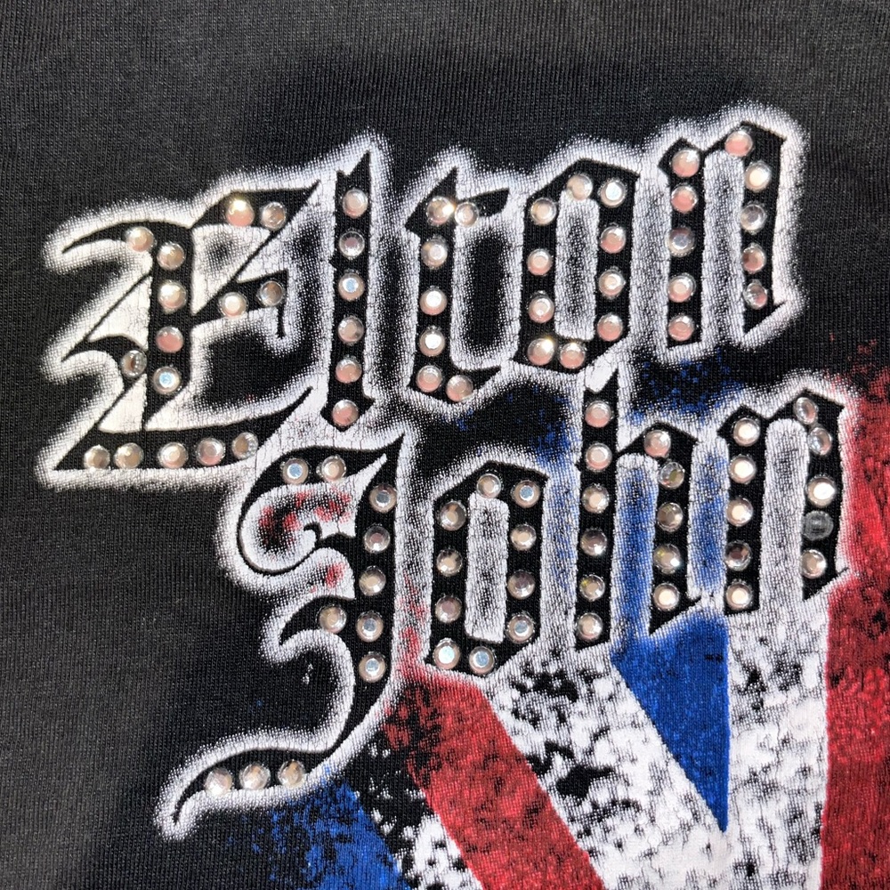COPY - Elton John rhinestone graphic t shirt
